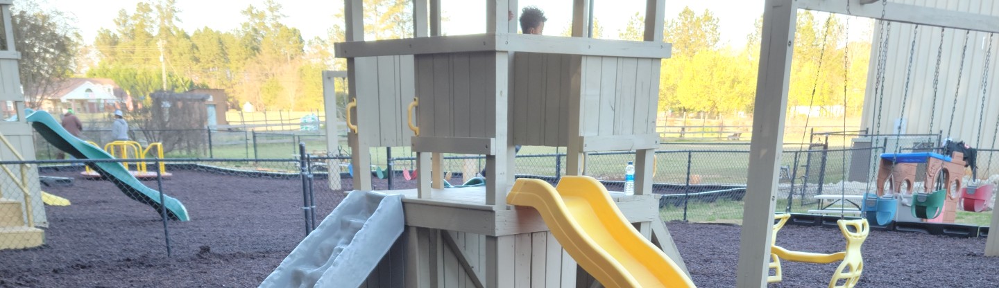 Church Playground With Rubber Mulch