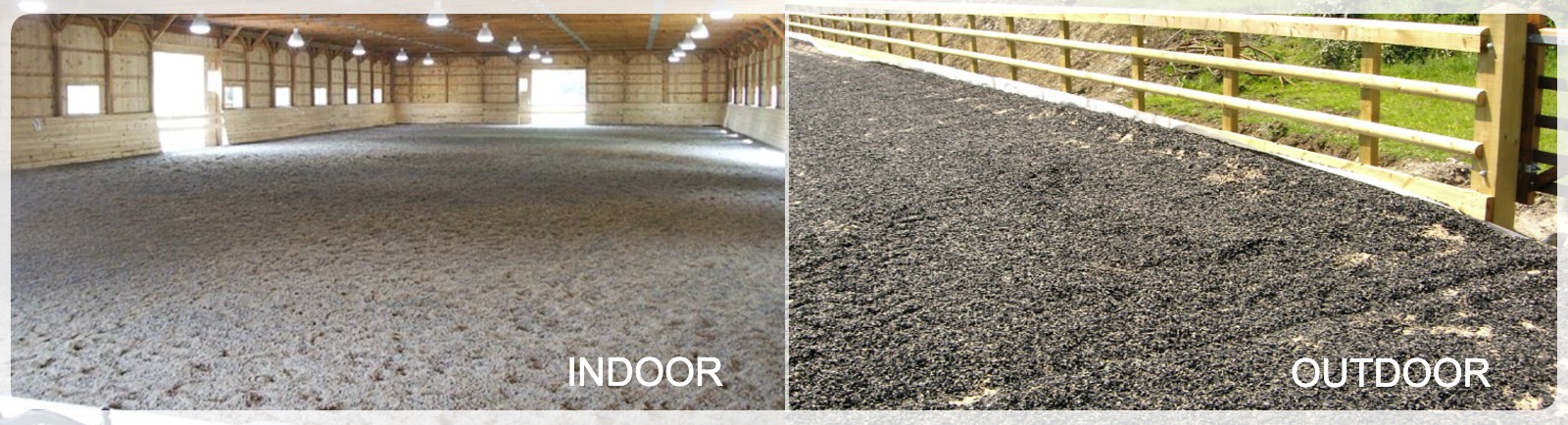 Horse Arena With Rubber Mulch